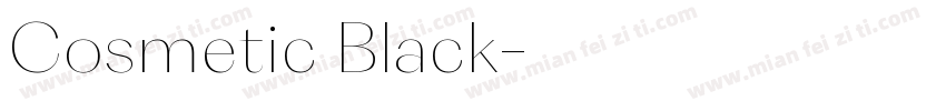 Cosmetic Black字体转换